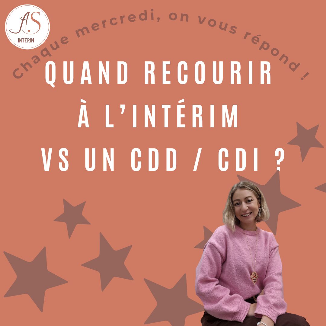 Recrutement, Intérim, CDD, CDI